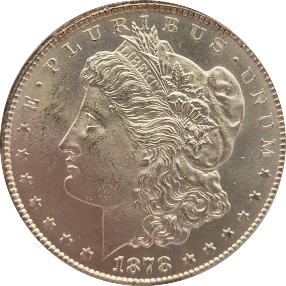 1878-CC-$1-Morgan-Dollar-#3---Not-In-A-Fake-TPG-Holder!